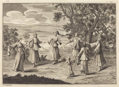 Une danse indigène - William Hogarth