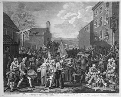 Représentation de la marche des gardes vers l