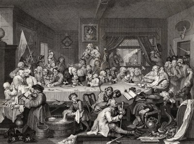 Un divertissement électoral, gravé par T.E. Nicholson, de 