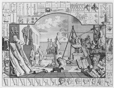 Analyse de la beauté, Planche 1, 1753 - William Hogarth