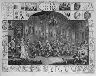 Analyse de la beauté, Planche II, 1753 - William Hogarth