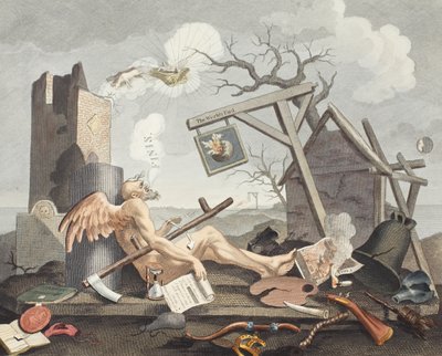 Bathos, Manière de sombrer, dans les peintures sublimes, dédié aux marchands de tableaux sombres, illustration de 