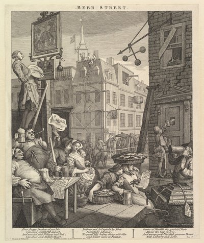 Rue de la Bière, 4 février 1751 - William Hogarth