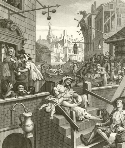 Beer Street et Gin Lane - William Hogarth