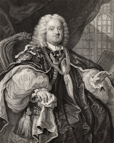 Benjamin Hoadly, gravé par Benjamin Holl (1808-84) de 