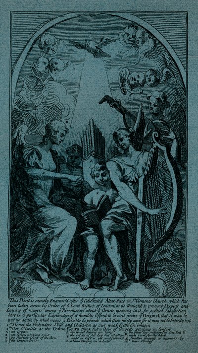 Burlesque sur le retable de Kent à St Clement Danes, c1725 - William Hogarth