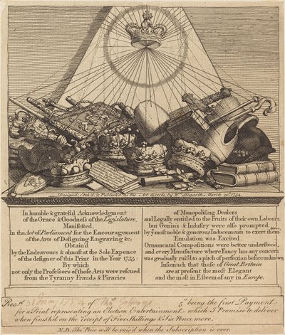 Couronnes, mitres, masses, etc. - William Hogarth