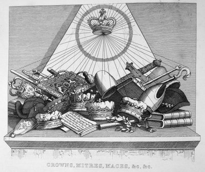 Couronnes, mitres, masses, etc., 1754 - William Hogarth