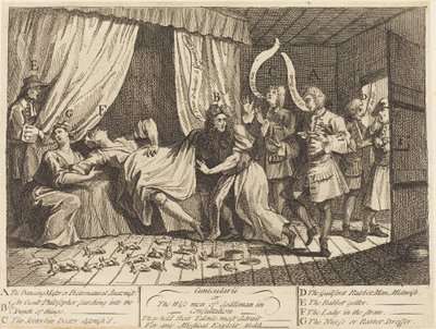 Cunicularii, ou Les sages de Godliman en consultation - William Hogarth