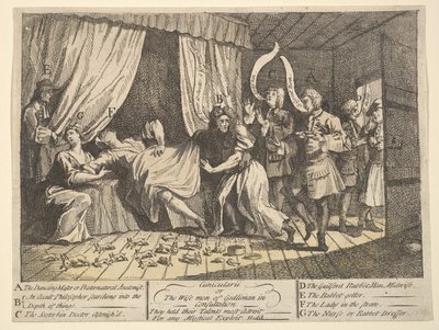 Cunicularii, ou les sages de Godlimon en consultation - William Hogarth