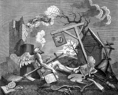 Finis; ou, la pièce de queue - Le Bathos - William Hogarth