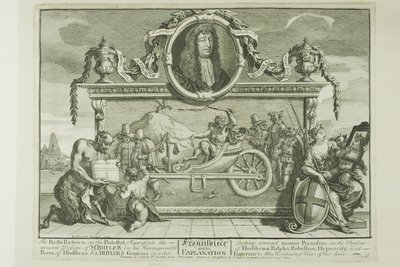 Frontispice, planche 1 de Hudibras - William Hogarth
