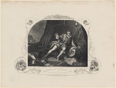 Garrick dans le rôle de Richard III - William Hogarth