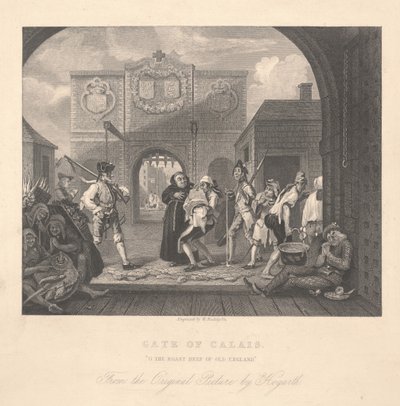 Porte de Calais, gravée par William Radclyffe (1783-1855) - William Hogarth
