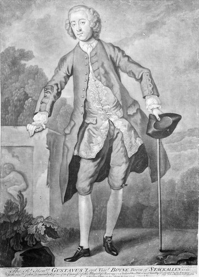 Gustavus Hamilton, gravé par Andrew Miller - William Hogarth