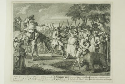 La première aventure de Hudibras, troisième planche de Hudibras - William Hogarth