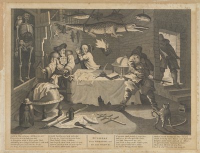 Hudibras bat Sidrophel et son homme Whacum - William Hogarth