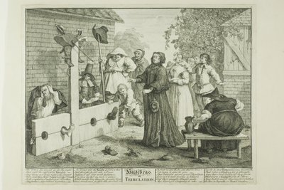 Hudibras en tribulation, planche six de Hudibras - William Hogarth