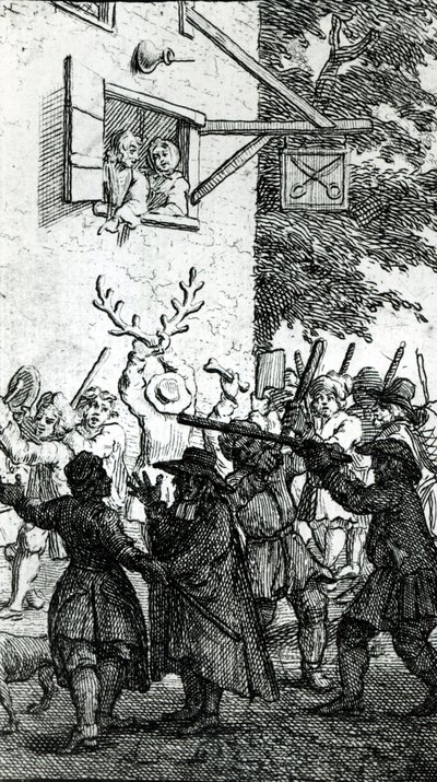 Tumulte contre un tailleur - William Hogarth
