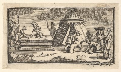 Orge Distribuée au Lieu de Blé [première version] John Beaver, Châtiment Militaire Romain - William Hogarth