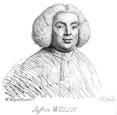Justice Welch - portrait par William Hogarth - William Hogarth