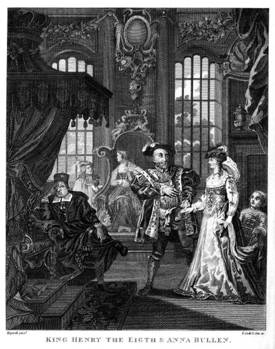 Le roi Henri VIII et Anne Boleyn par William Hogarth - William Hogarth