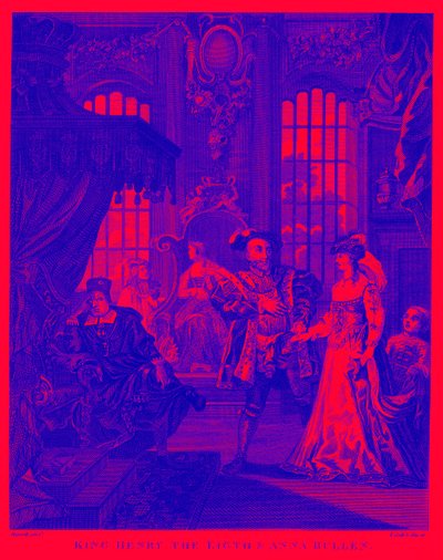 Le roi Henri VIII et Anne Boleyn - William Hogarth