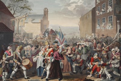 La marche des gardes vers Finchley, illustration de 