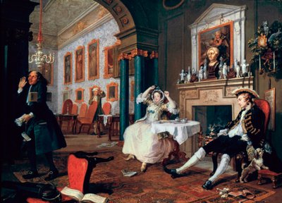 Mariage à la mode : 2. Le Tête-à-tête, 1743 - William Hogarth