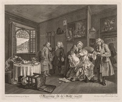 Mariage à la Mode : La Mort de la Comtesse - William Hogarth