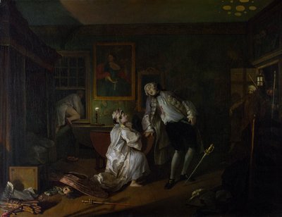 Mariage à la mode : V, Le Bagnio - William Hogarth