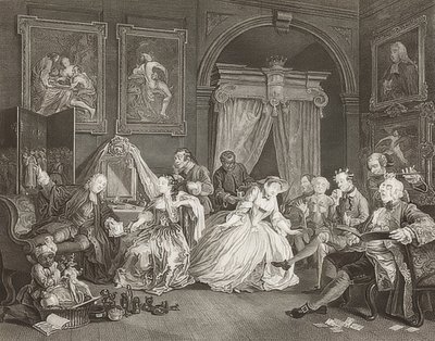 Marriage à la Mode, Blatt 4: La Toilette - William Hogarth
