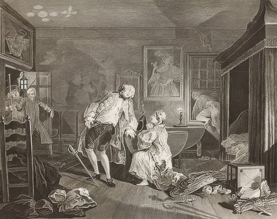 Marriage à la Mode. Feuille 5: Le Bagnio. 1745 - William Hogarth