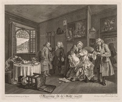 Mariage à la Mode : La Mort de la Comtesse - William Hogarth