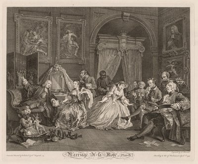 Mariage à la mode : La scène de la toilette, 1745 - William Hogarth