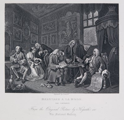 Marriage à la Mode: The contract - William Hogarth
