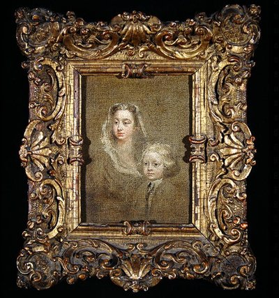 Mary Edwards Hamilton et son fils, Gerard Anne - William Hogarth