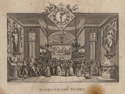 Billet de mascarade - William Hogarth