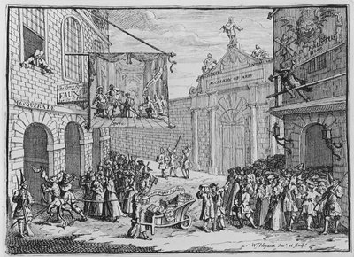 Mascarades et opéras, Burlington Gate, 1724 - William Hogarth