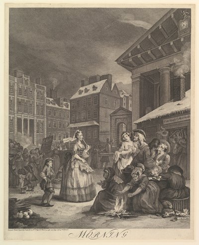 Matin : Les quatre moments de la journée - William Hogarth
