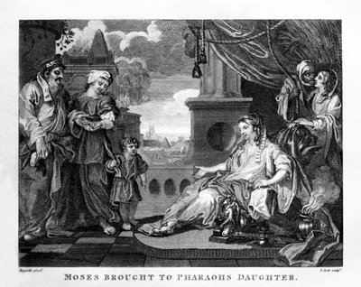 Moïse apporté à la fille de Pharaon par William Hogarth - William Hogarth