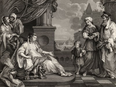 Moïse devant la fille de Pharaon, de 