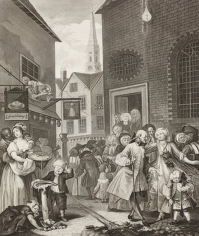 Midi. De : Les quatre moments de la journée - William Hogarth