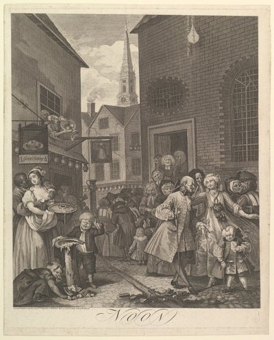 Midi Les Quatre Moments de la Journée, 25 mars 1738 - William Hogarth