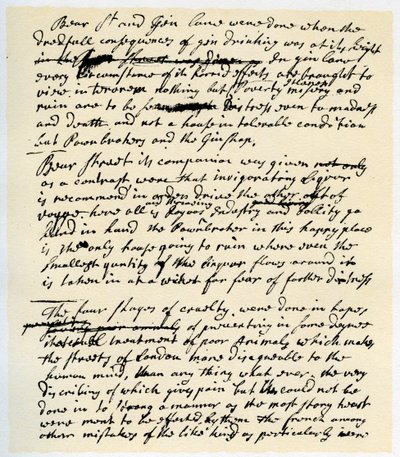 Notes de William Hogarth, vers 1751 - William Hogarth