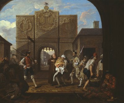 Ô le rosbif de la vieille Angleterre («La Porte de Calais») - William Hogarth