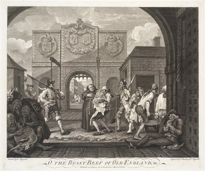 Ô le rôti de bœuf de la vieille Angleterre - William Hogarth