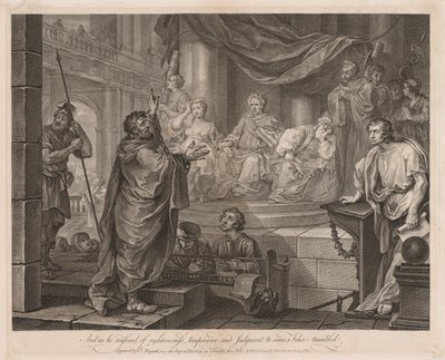 Paul devant Félix Grande Plaque, 1752 - William Hogarth
