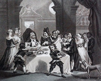 Sancho au festin, affamé par son médecin par William Hogarth - William Hogarth