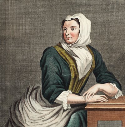 Sarah Malcolm dans la prison de Newgate, illustration de 